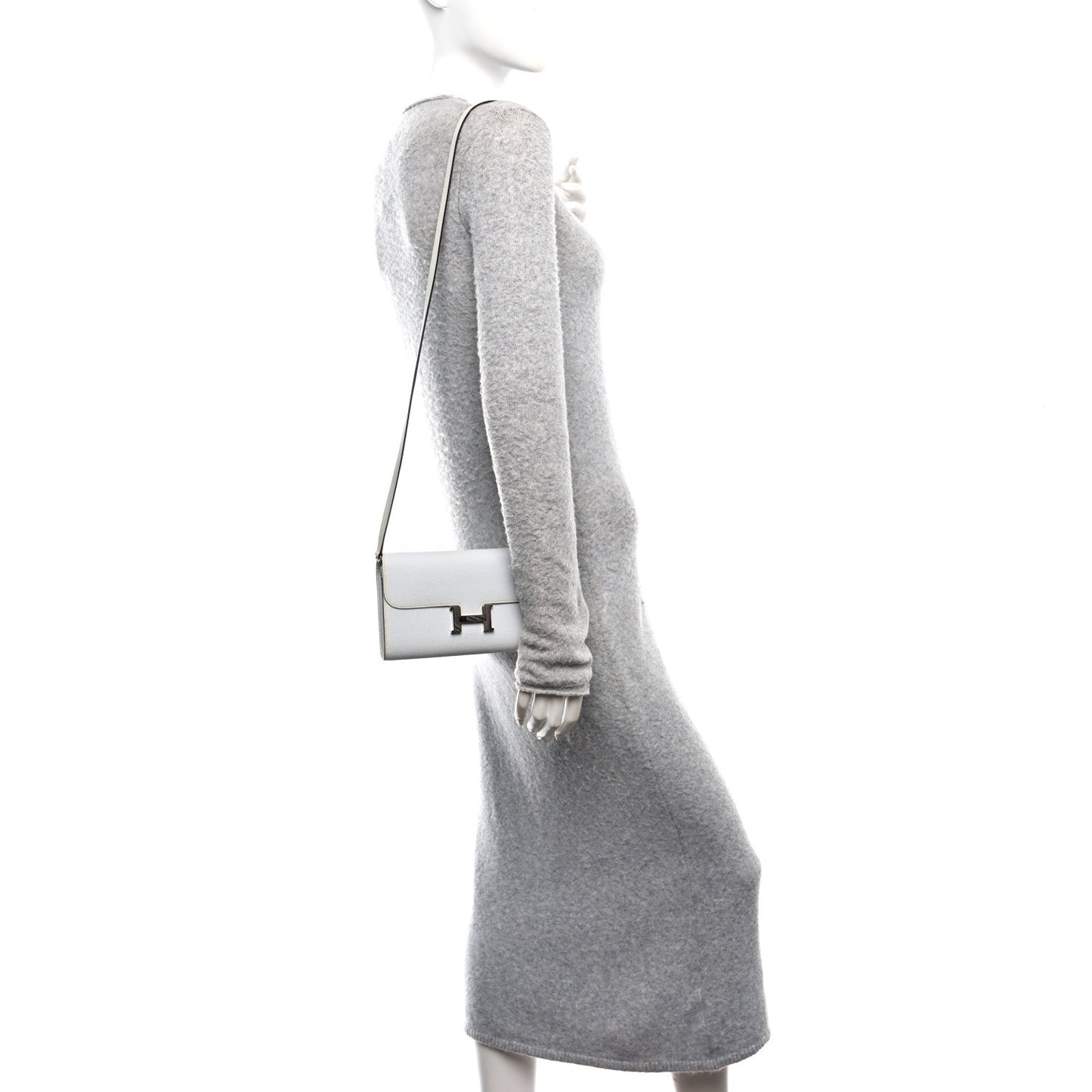 Hermes Epsom Constance Long To Go Wallet Bleu Glacier
