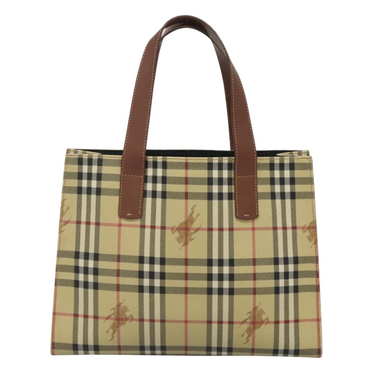 Burberry Nova Check Beige Canvas Tote Bag ( )