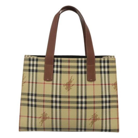 Burberry Nova Check Beige Canvas Tote Bag ( )