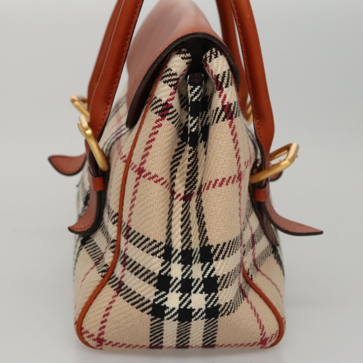 Burberry Nova Check Beige Canvas Handbag ( )