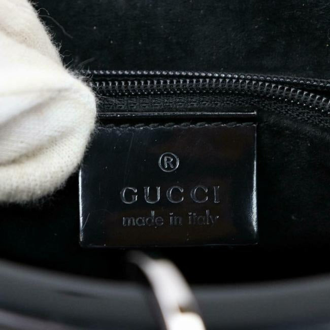 Gucci Vintage Pursesdesigner Purses Black Large G Logo Print Canvas And Black Leather Accents With A