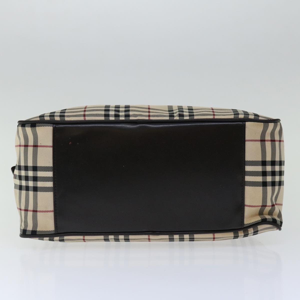 Burberry Nova Check Beige Synthetic Handbag ( )