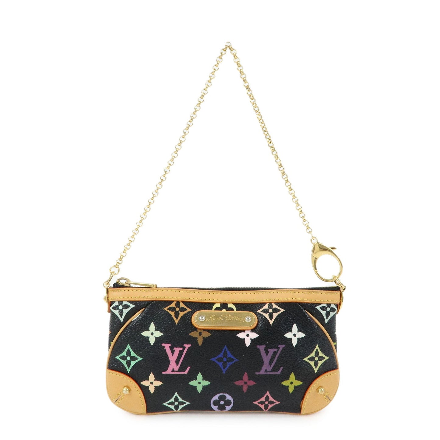 Louis Vuitton Monogram Multi Color Pochette Milla MM Noir M60097