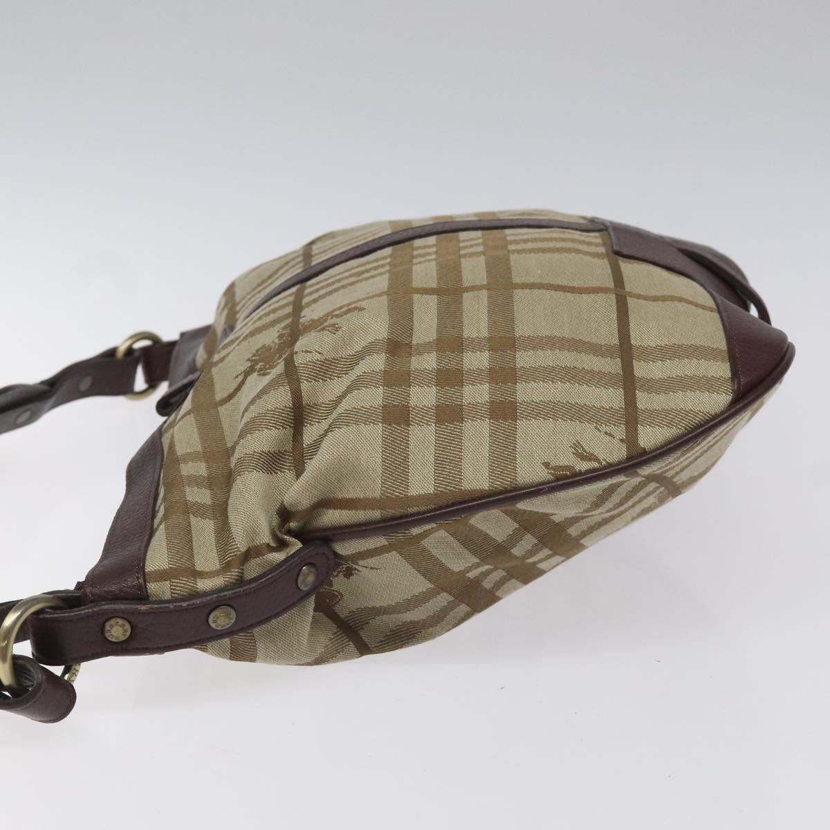 Burberry Nova Check Black Canvas Shoulder Bag ( )