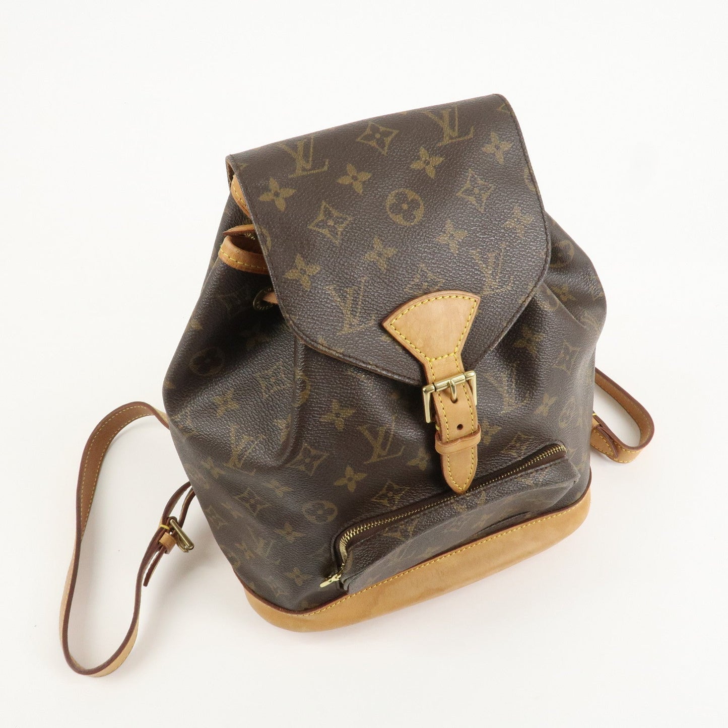 Louis Vuitton Monogram Canvas Montsouris MM Backpack Brown M51136