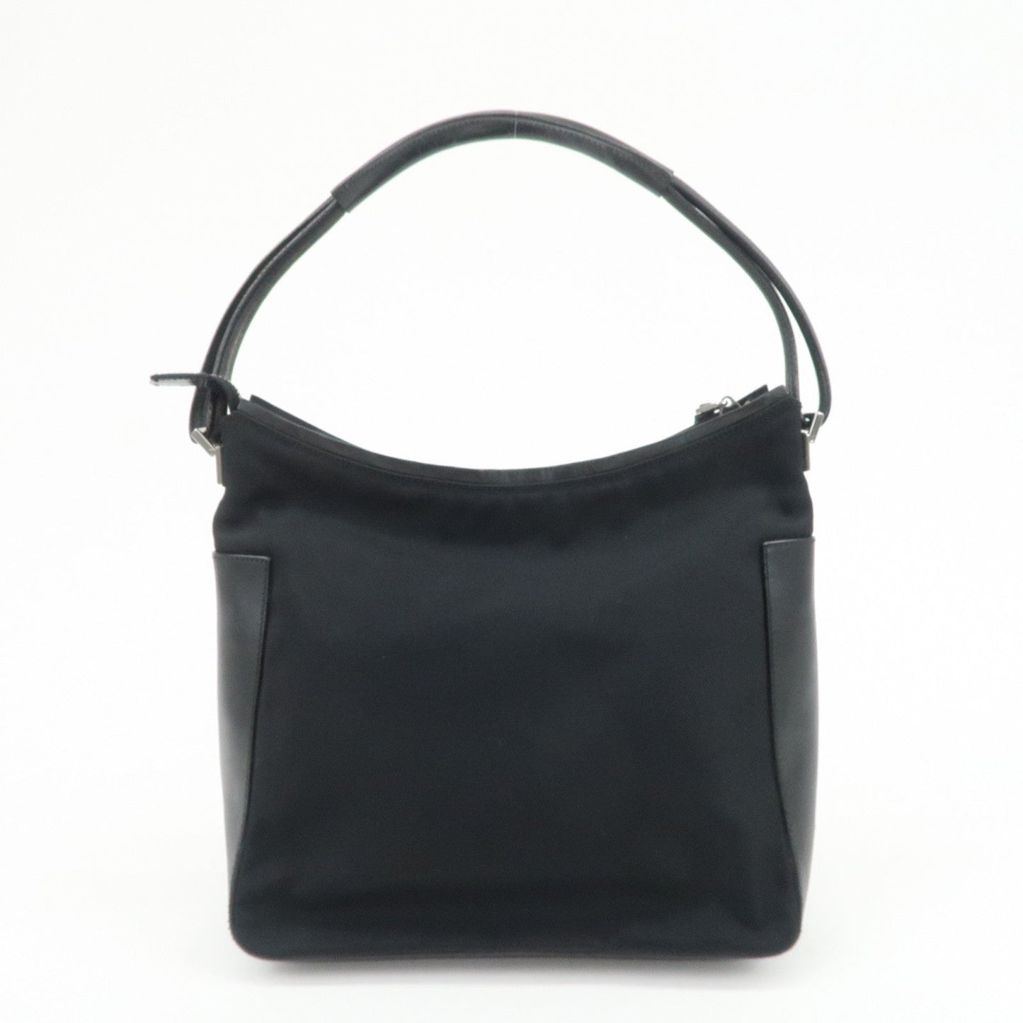 GUCCI Nylon Leather Shoulder Bag Hand Bag Black 001 ?3766