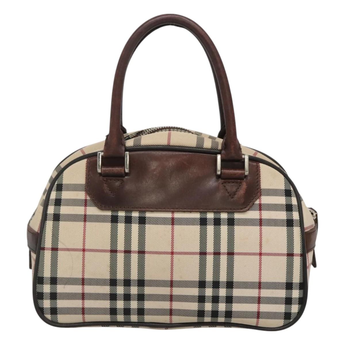 Burberry Nova Check Beige Canvas Handbag ( )