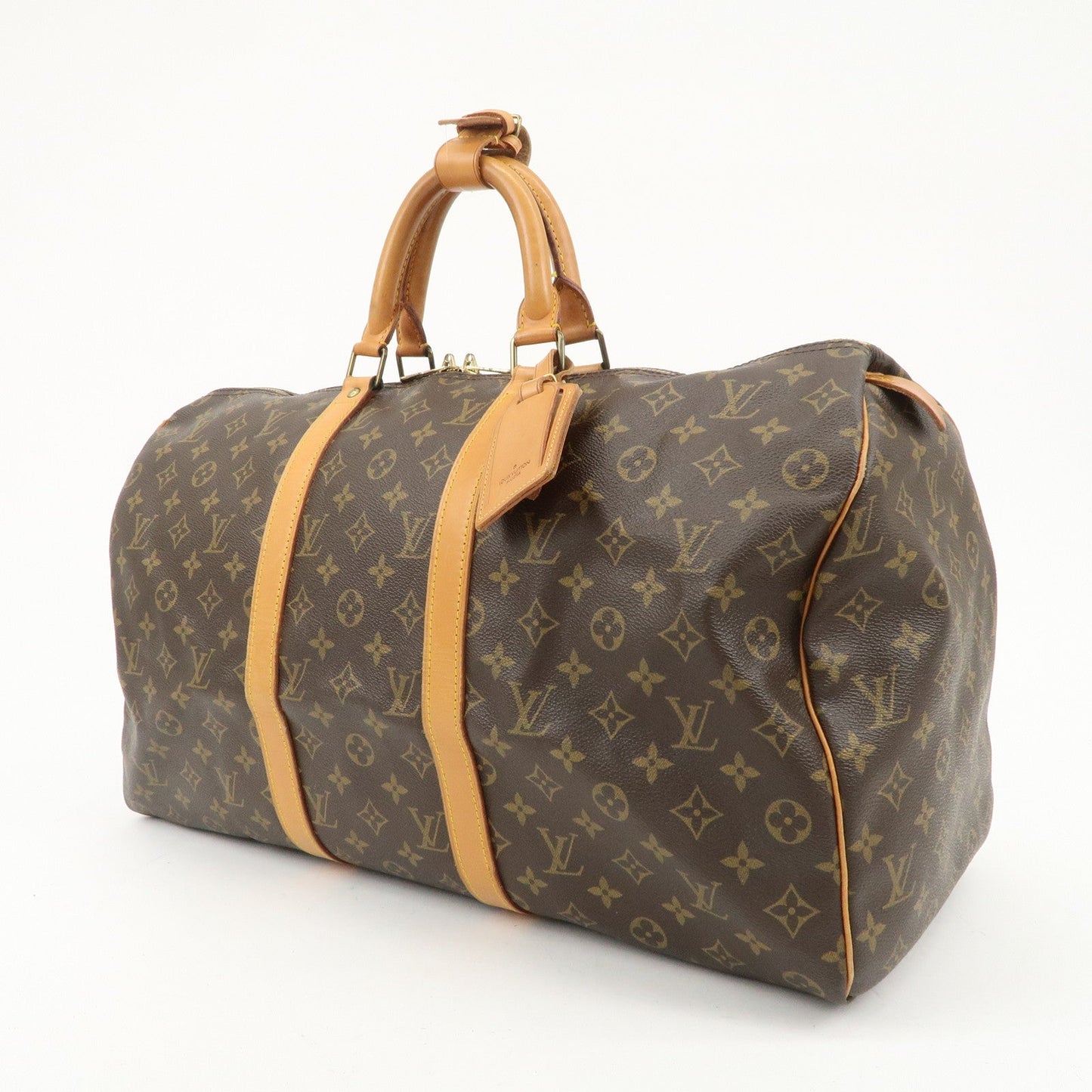 Louis Vuitton Monogram Keep All 50 MALLTIER Boston Bag Brown M41426