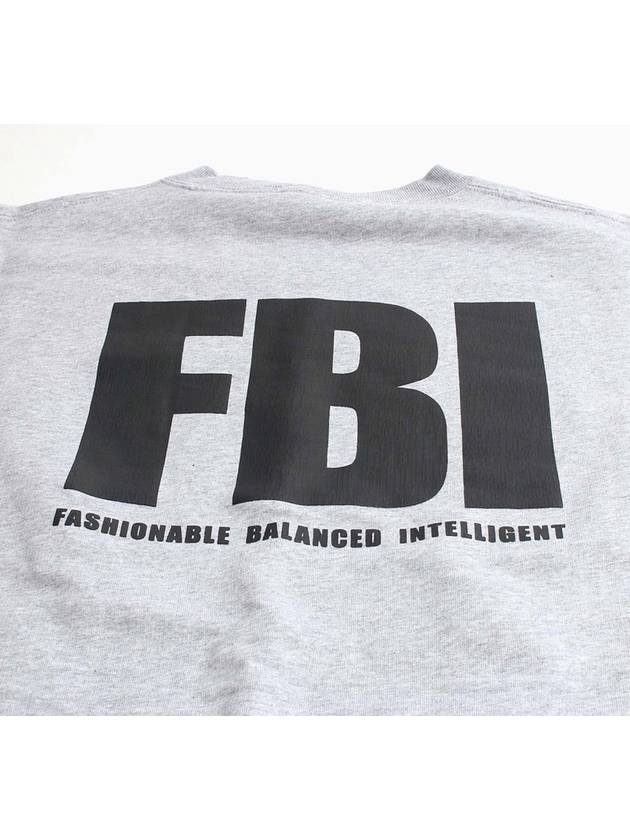 Luxury Balenciaga Trending 2026 FBI Logo Sweatshirt Grey
