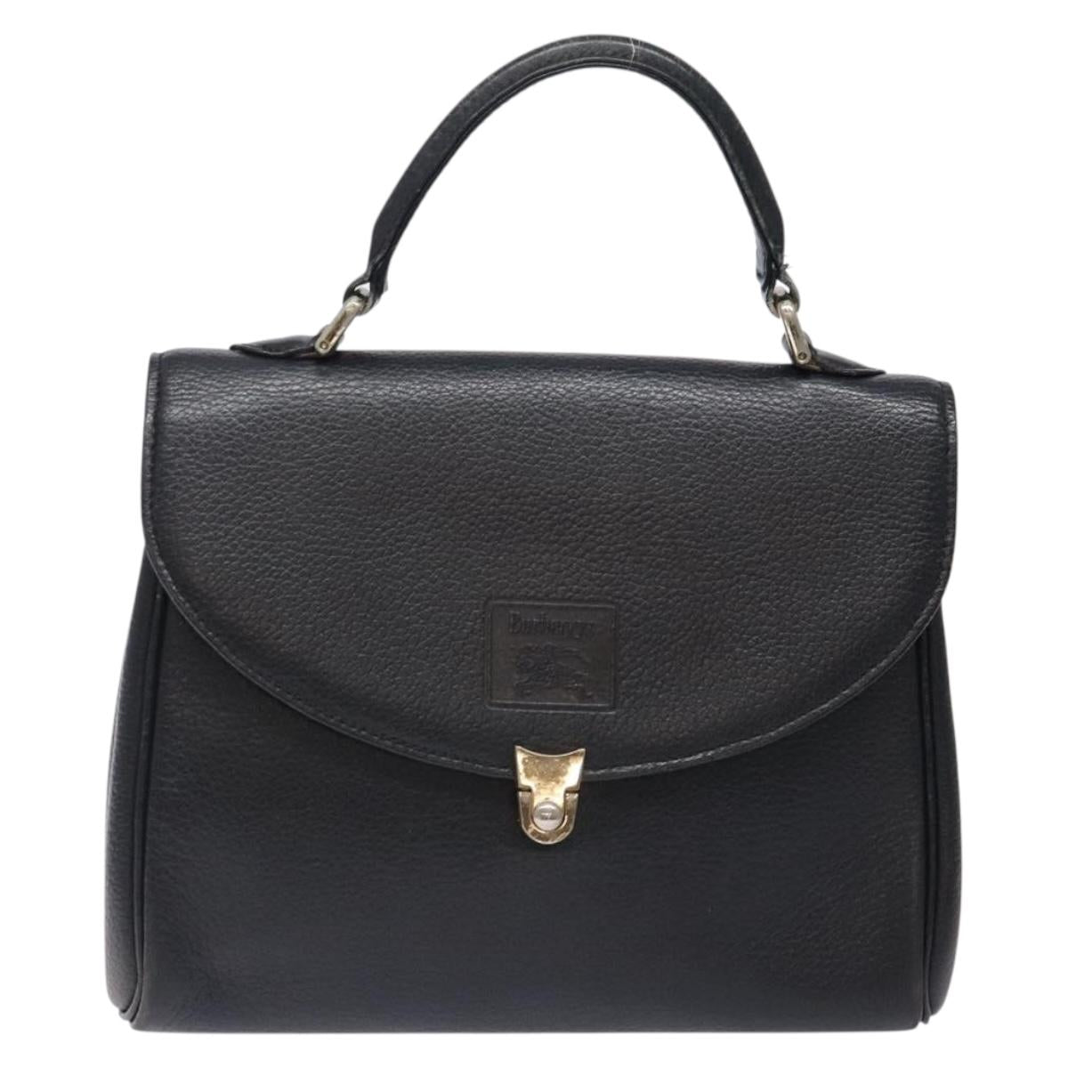 Burberry Triple Loving Heart Black Leather Handbag ( )