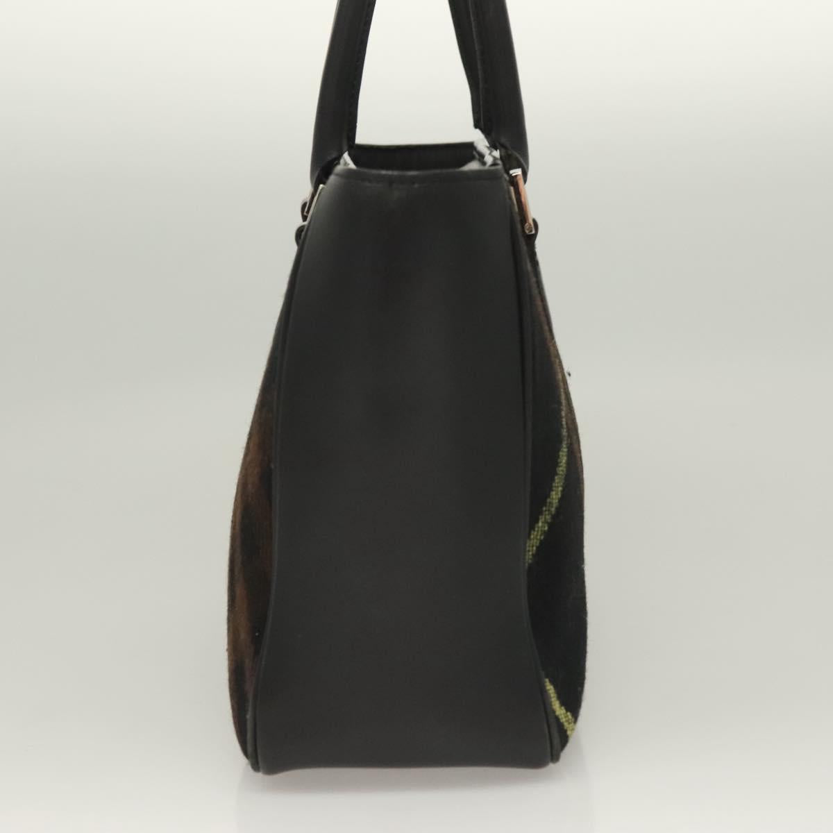 Burberry Nova Check Black Wool Handbag ( )
