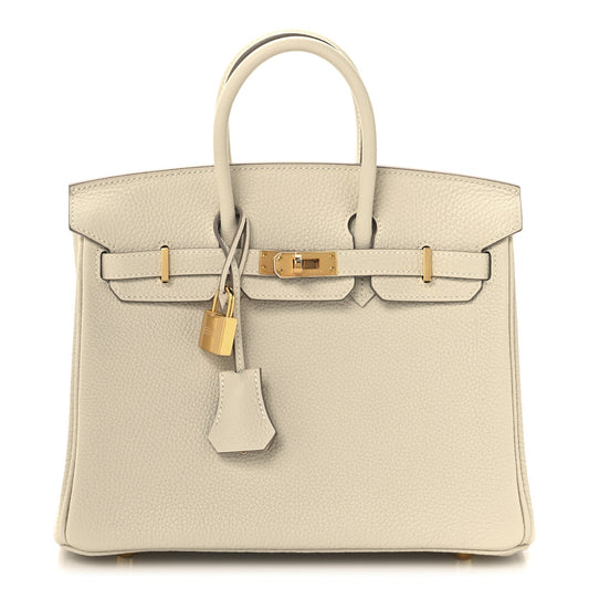 Hermes Togo Birkin 25 Craie