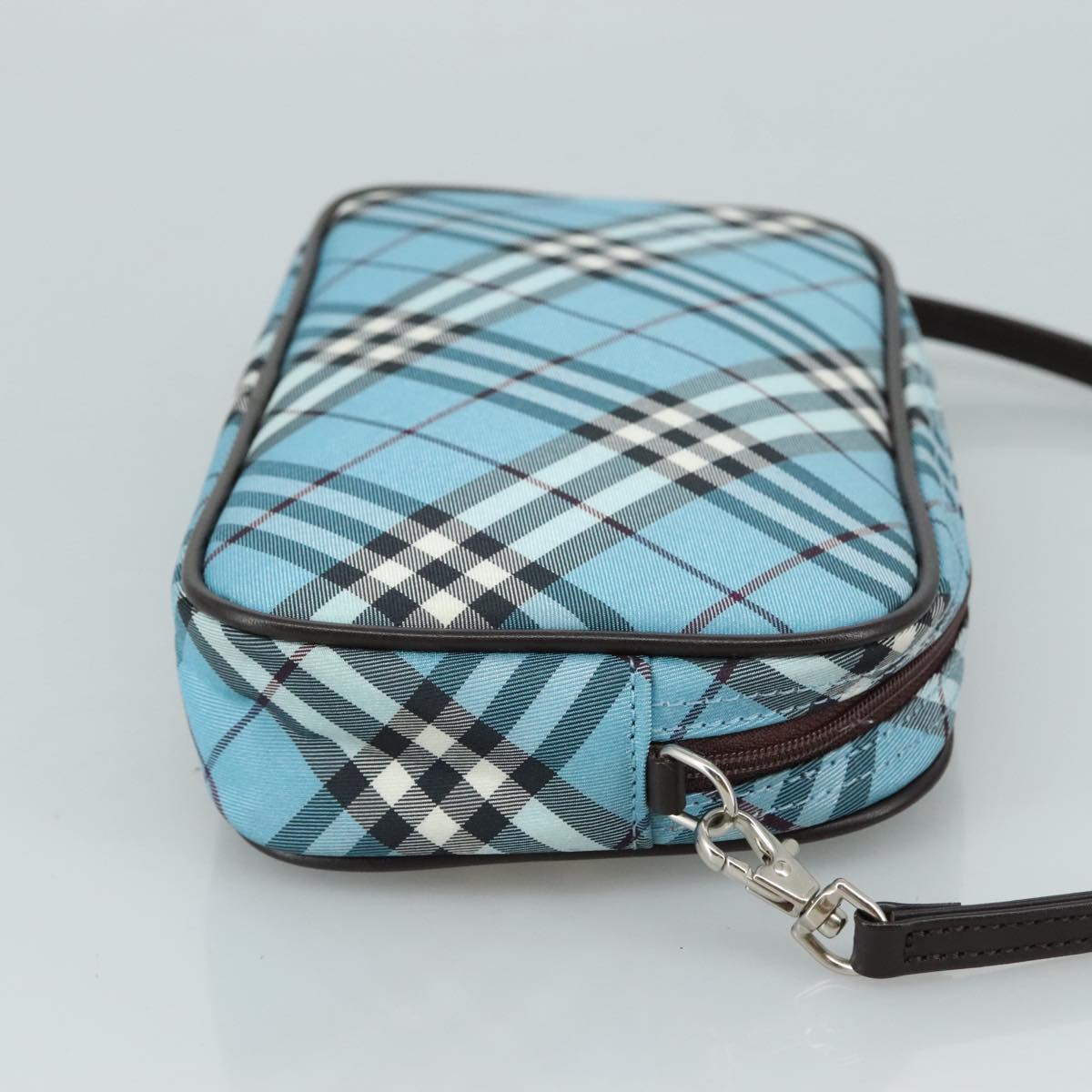 Burberry Blue Label Blue Canvas Clutch Bag ( )