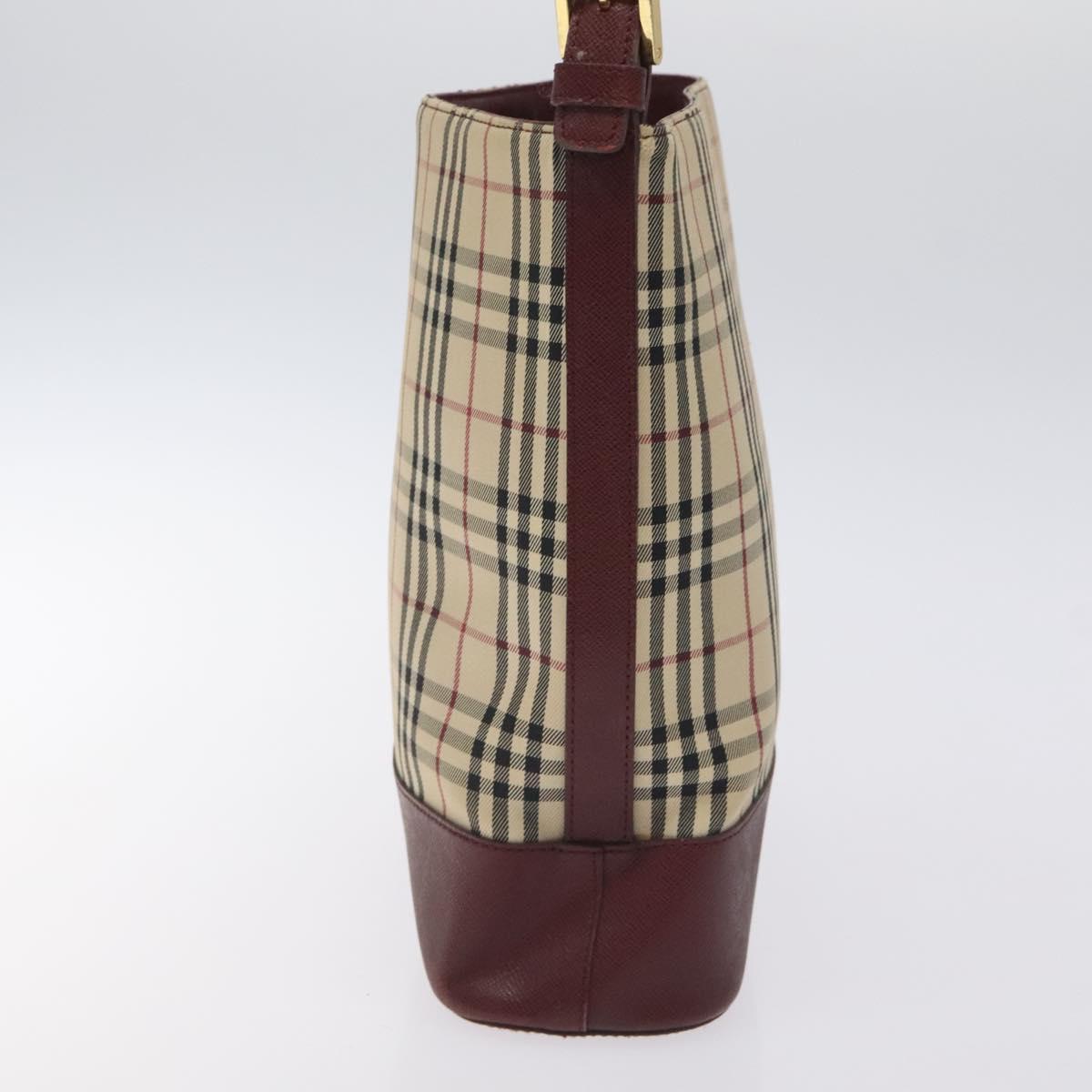 Burberry Nova Check Beige Canvas Shoulder Bag ( )