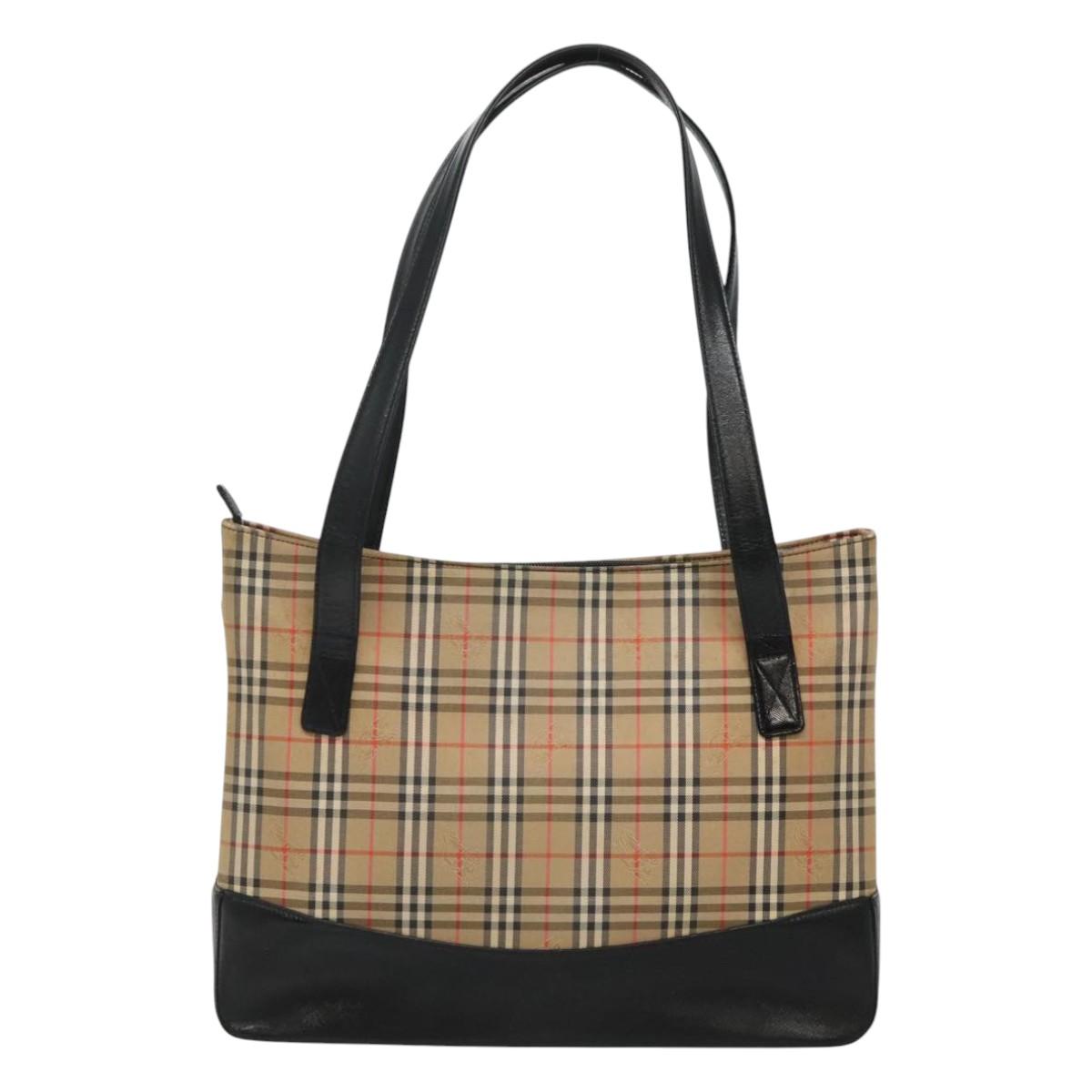 Burberry Nova Check Beige Canvas Tote Bag ( )