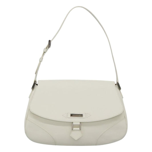 Burberry White Leather Shoulder Bag ( )
