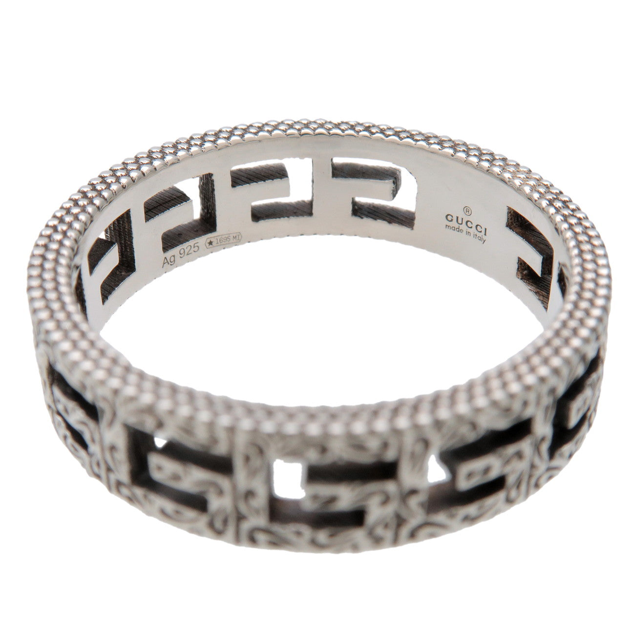 GUCCI Square G Ring SV925 Silver #26 US11.25 EU65 HK25 576693