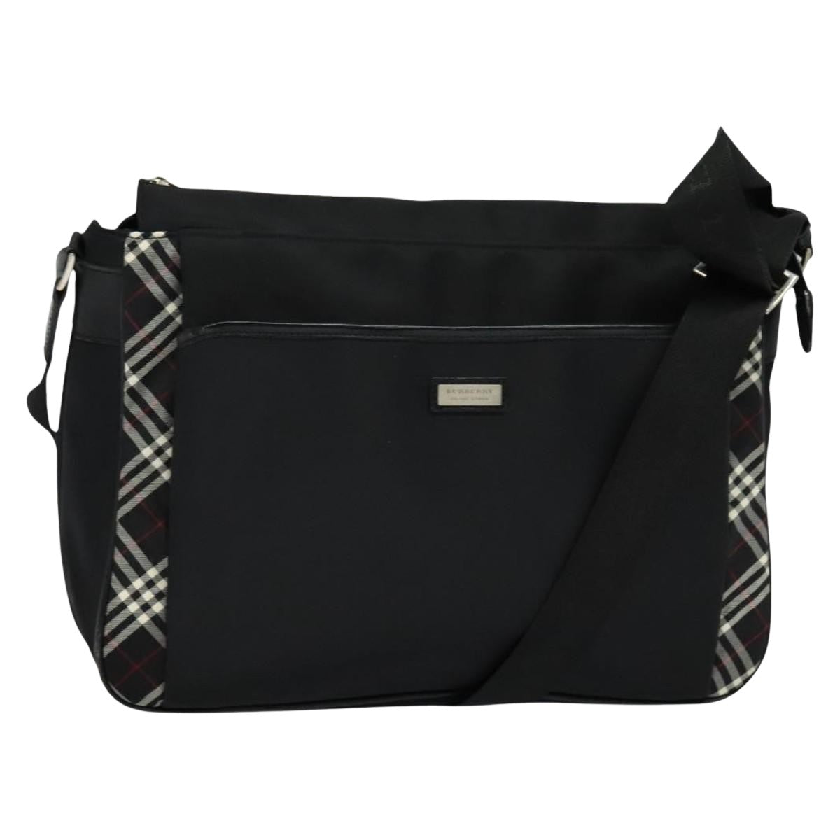Burberry Nova Check Black Synthetic Shoulder Bag ( )