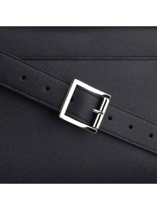 Luxury Burberry Small Leather Messenger Bag Black