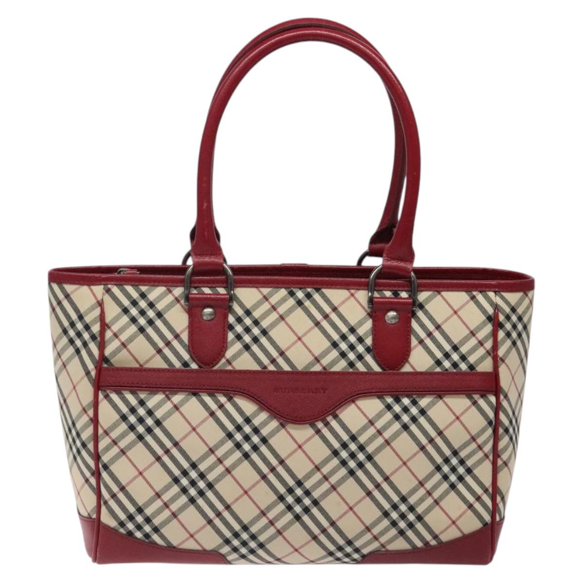 Burberry Nova Check Beige Canvas Tote Bag ( )