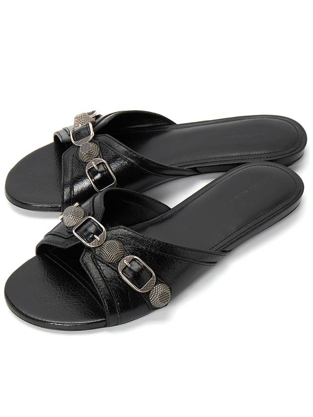 Luxury Balenciaga Trending 2026 Le Cagole Slippers Black