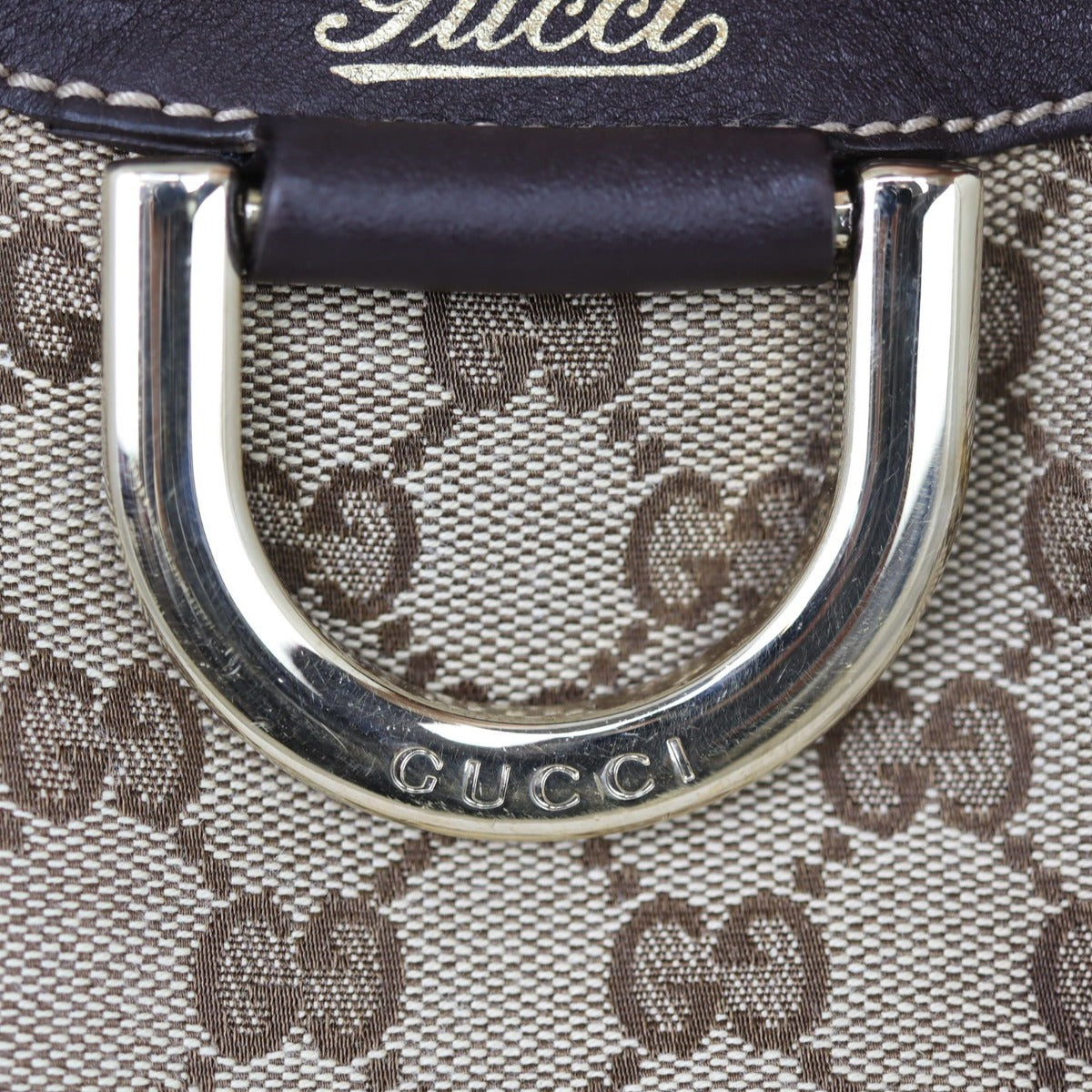 Gucci GG Canvas D-Ring Shoulder Bag