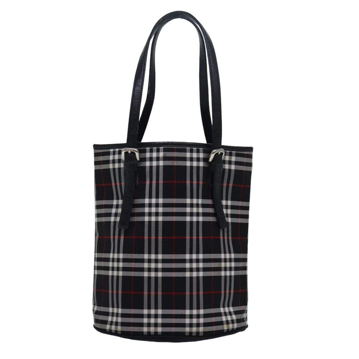 Burberry Nova Check Black Synthetic Tote Bag ( )