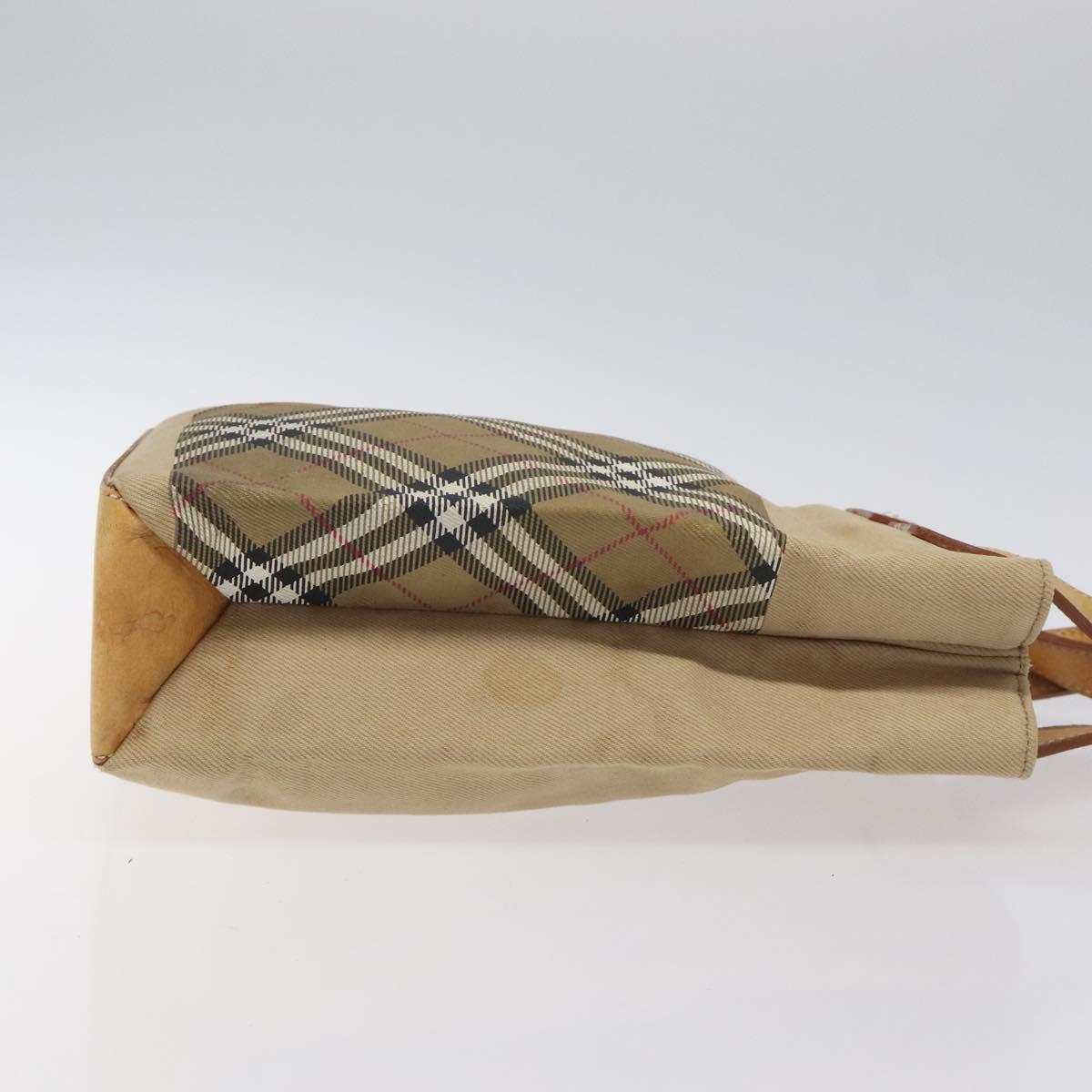 Burberry Nova Check Brown Canvas Handbag ( )