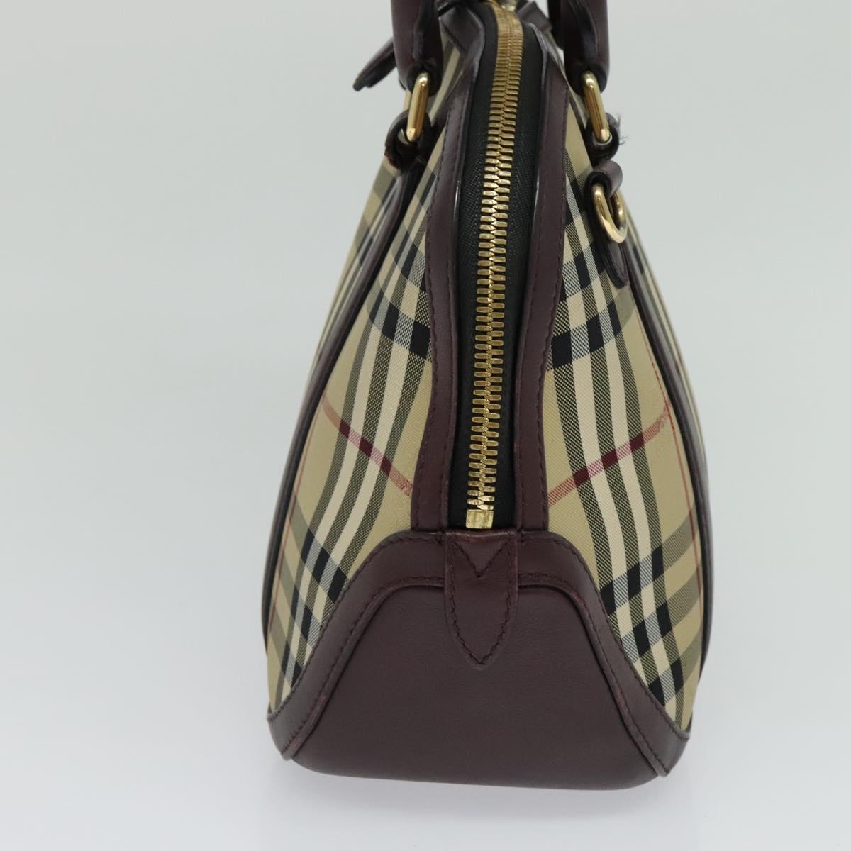 Burberry Nova Check Beige Canvas Handbag ( )