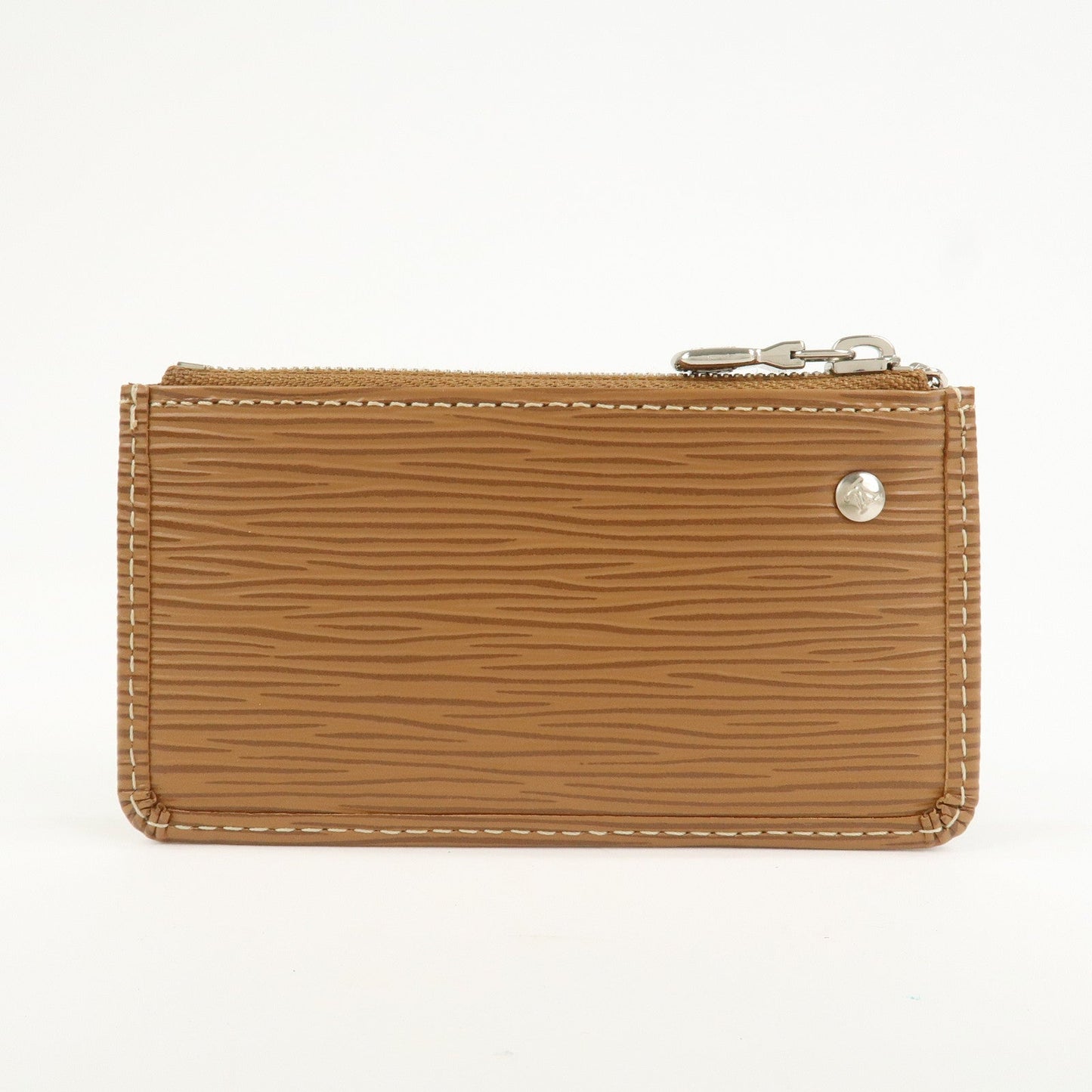 Louis Vuitton Epi Pochette Cles Coin Case Cannelle Camel M6380I