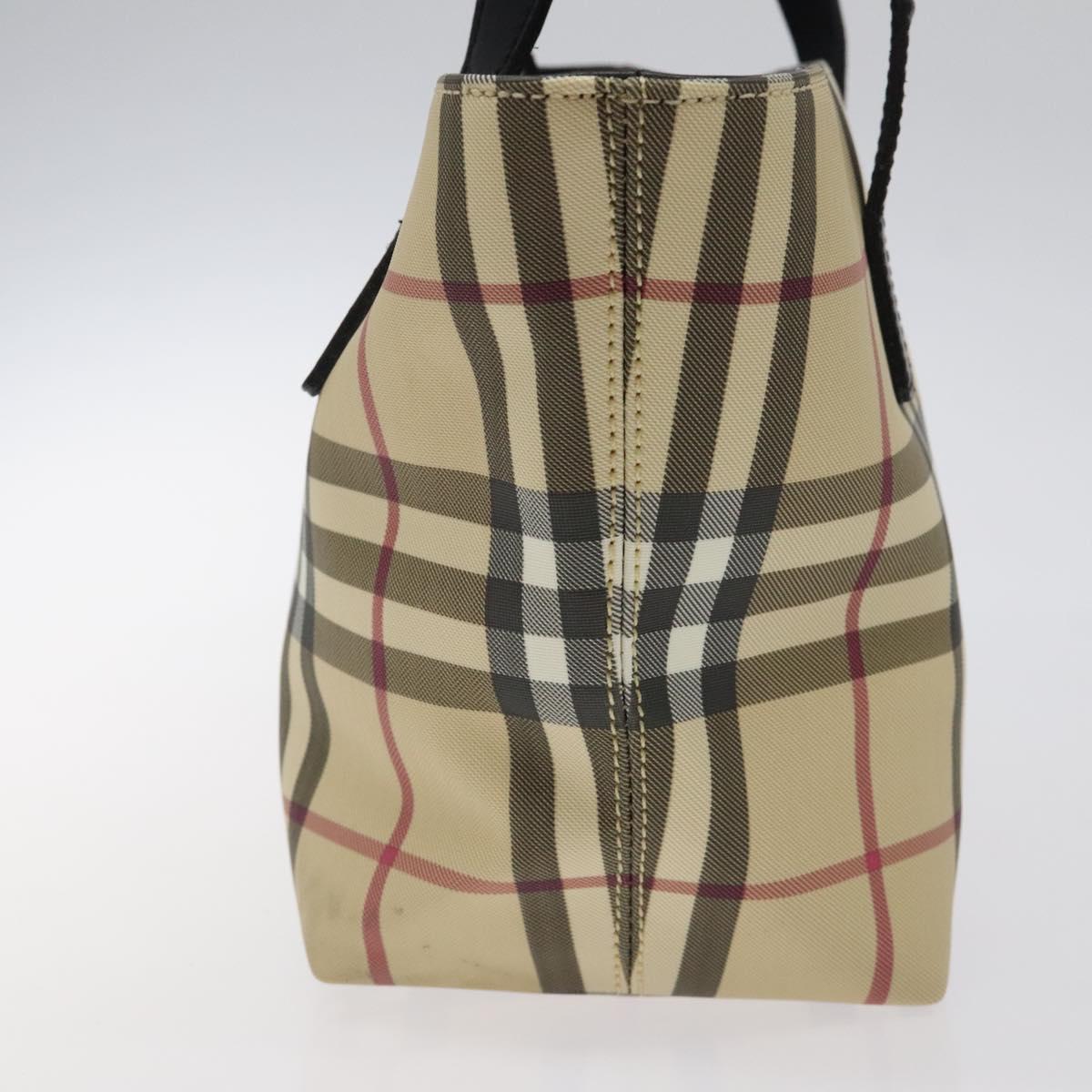 Burberry Nova Check Beige Canvas Handbag ( )