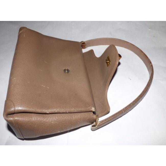 Gucci Envelope Kelly Leather Top Handle Shoulder Bag