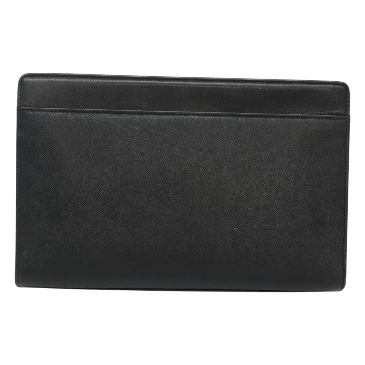 Burberry Black Leather Clutch Bag ( )