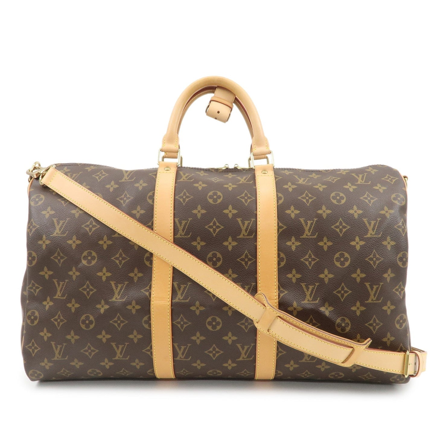 Louis Vuitton Monogram Keep All Bandouliere 50 Boston Bag M41416