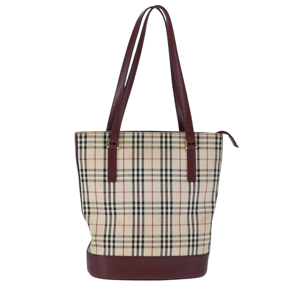 Burberry Nova Check Beige Canvas Handbag ( )