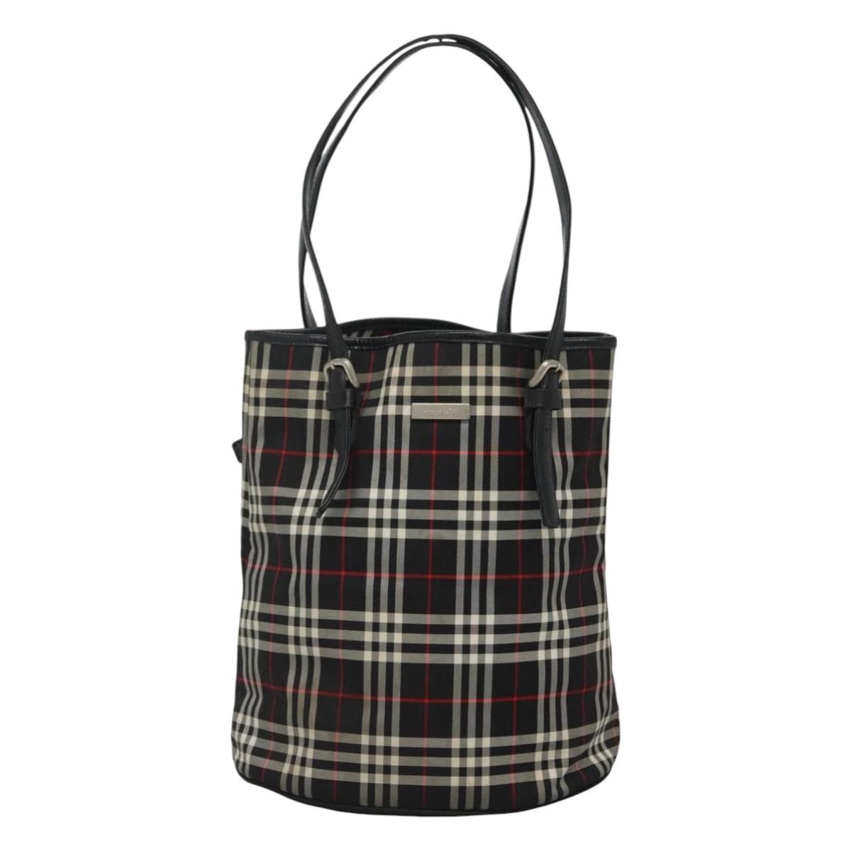 Burberry Nova Check Multicolour Synthetic Tote Bag ( )