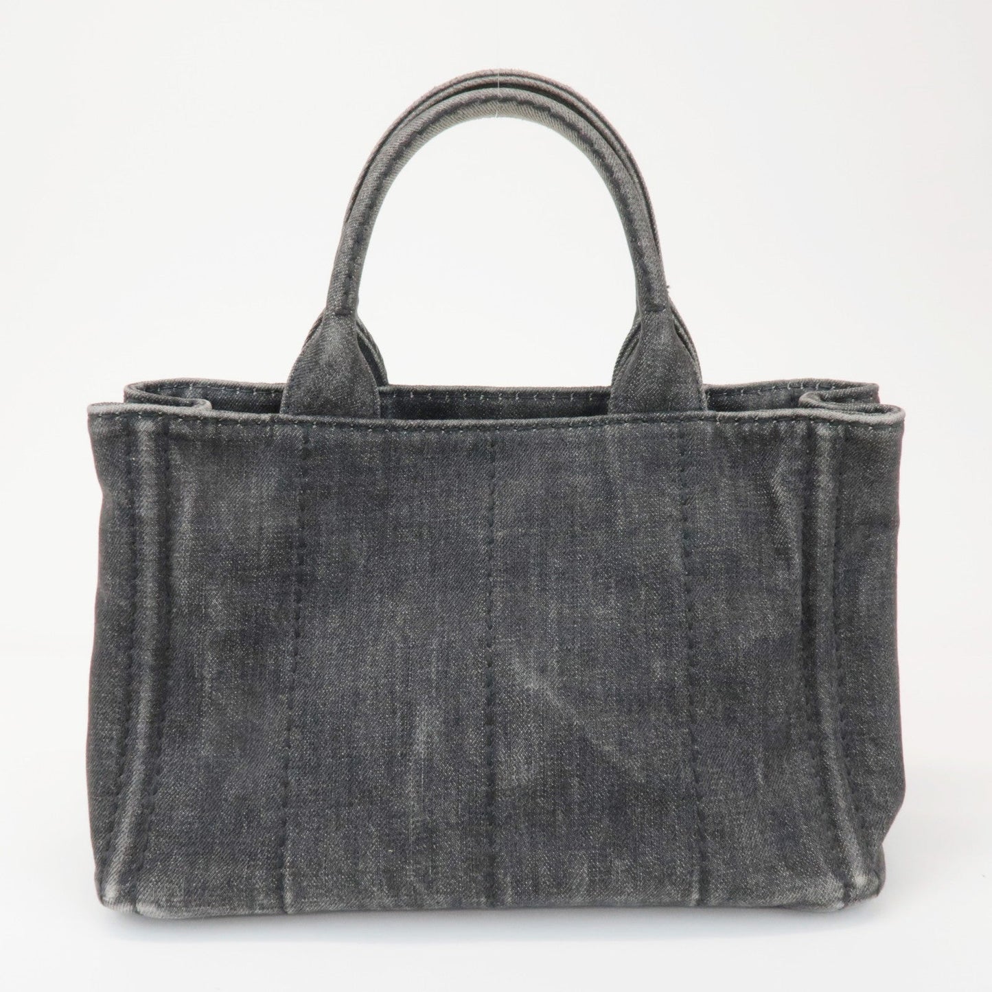 PRADA Canapa Mini 2Way Bag Hand Shoulder Bag Black B2439G