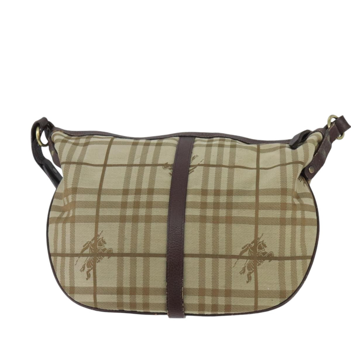 Burberry Nova Check Beige Canvas Shoulder Bag ( )