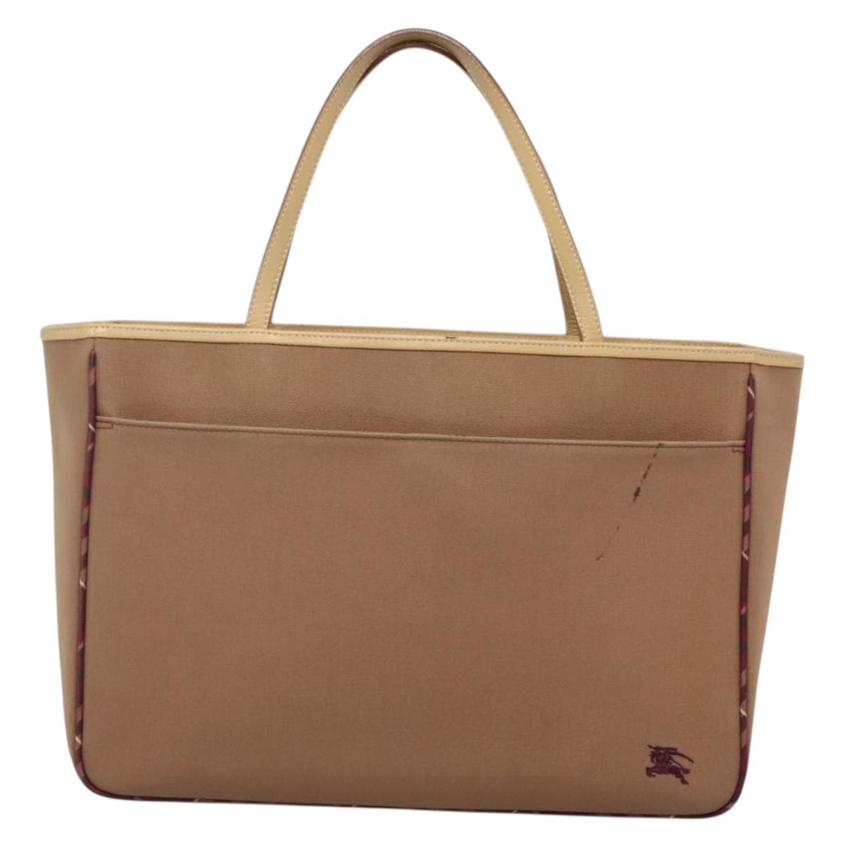 Burberry Nova Check Beige Canvas Tote Bag ( )