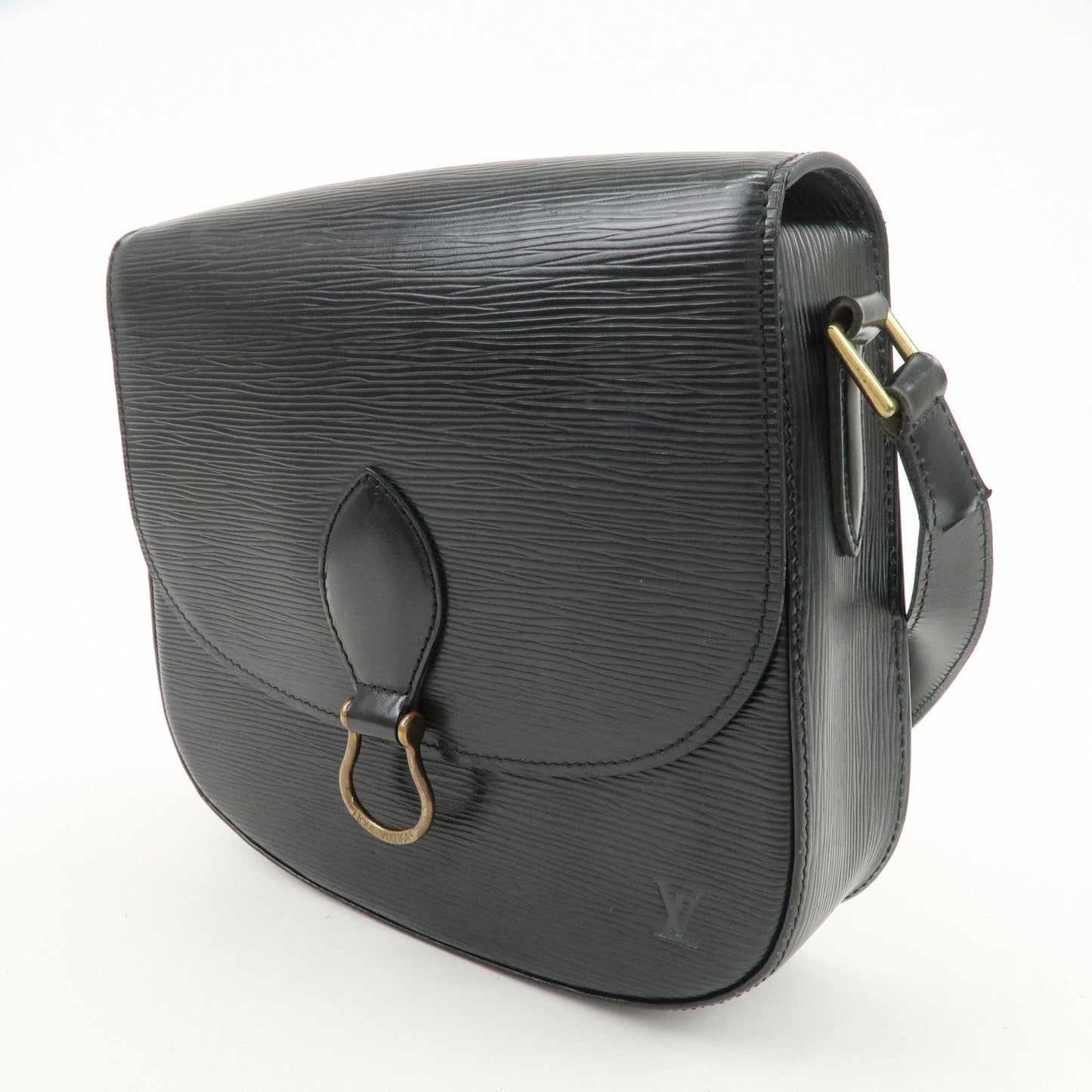 Louis Vuitton Epi Saint Cloud Shoulder Bag Black Noir M52192