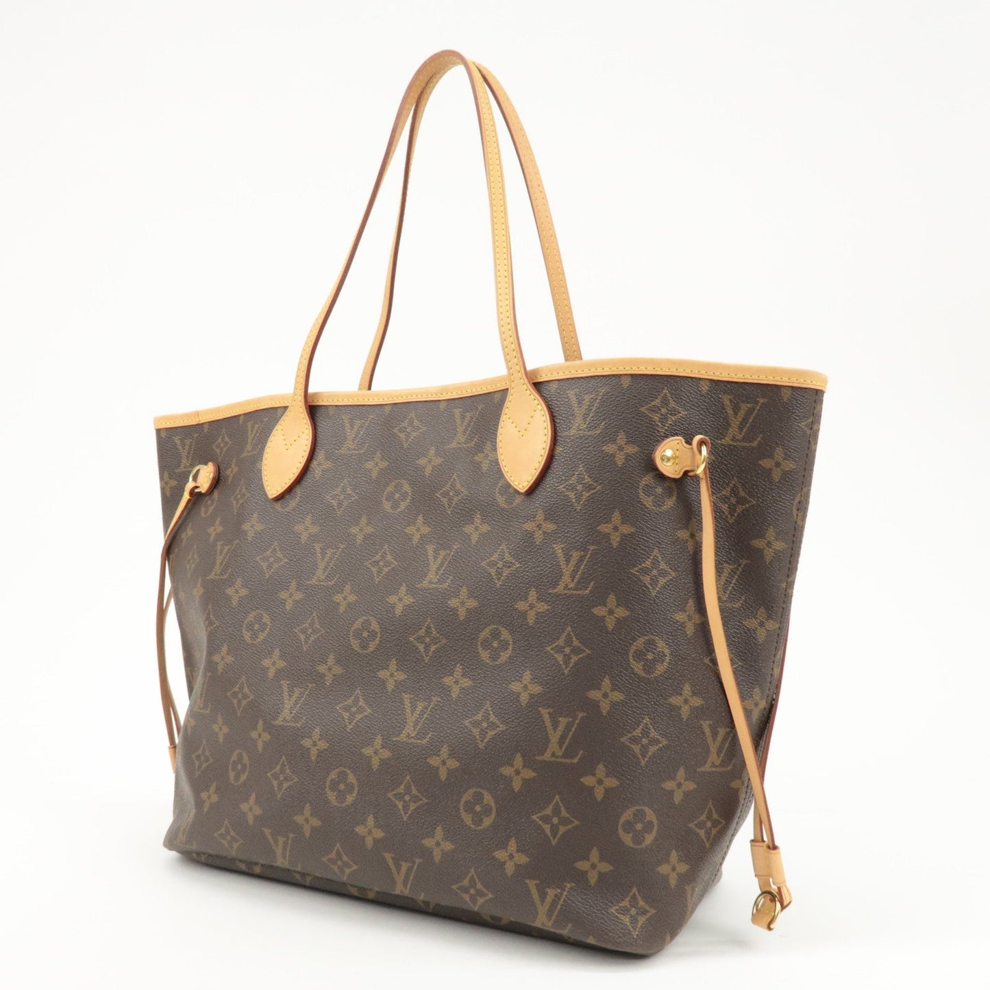 Louis Vuitton Monogram Neverfull MM Tote Bag Brown M40156