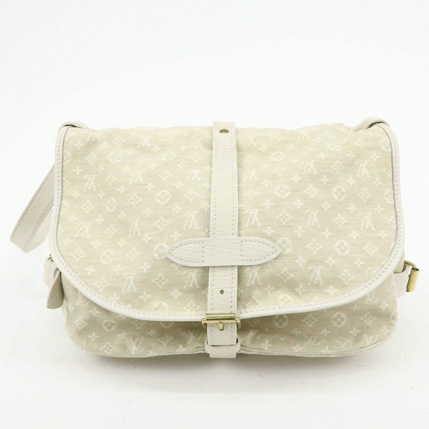 Louis Vuitton Monogram Mini Lin Saumur 30 Shoulder Bag Dune M95314