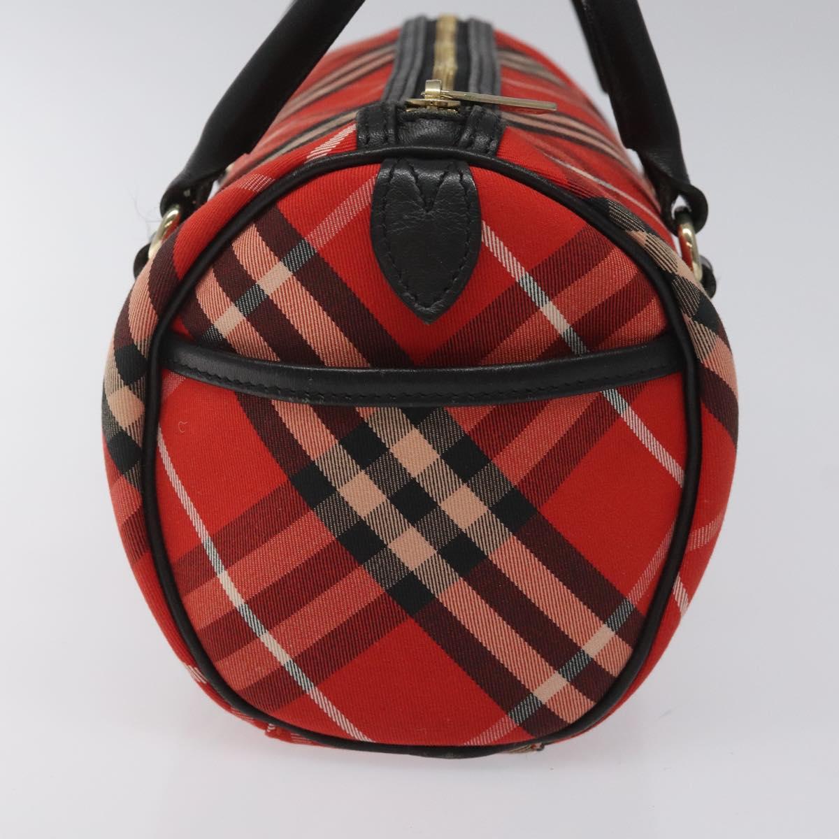 Burberry Nova Check Red Synthetic Handbag ( )
