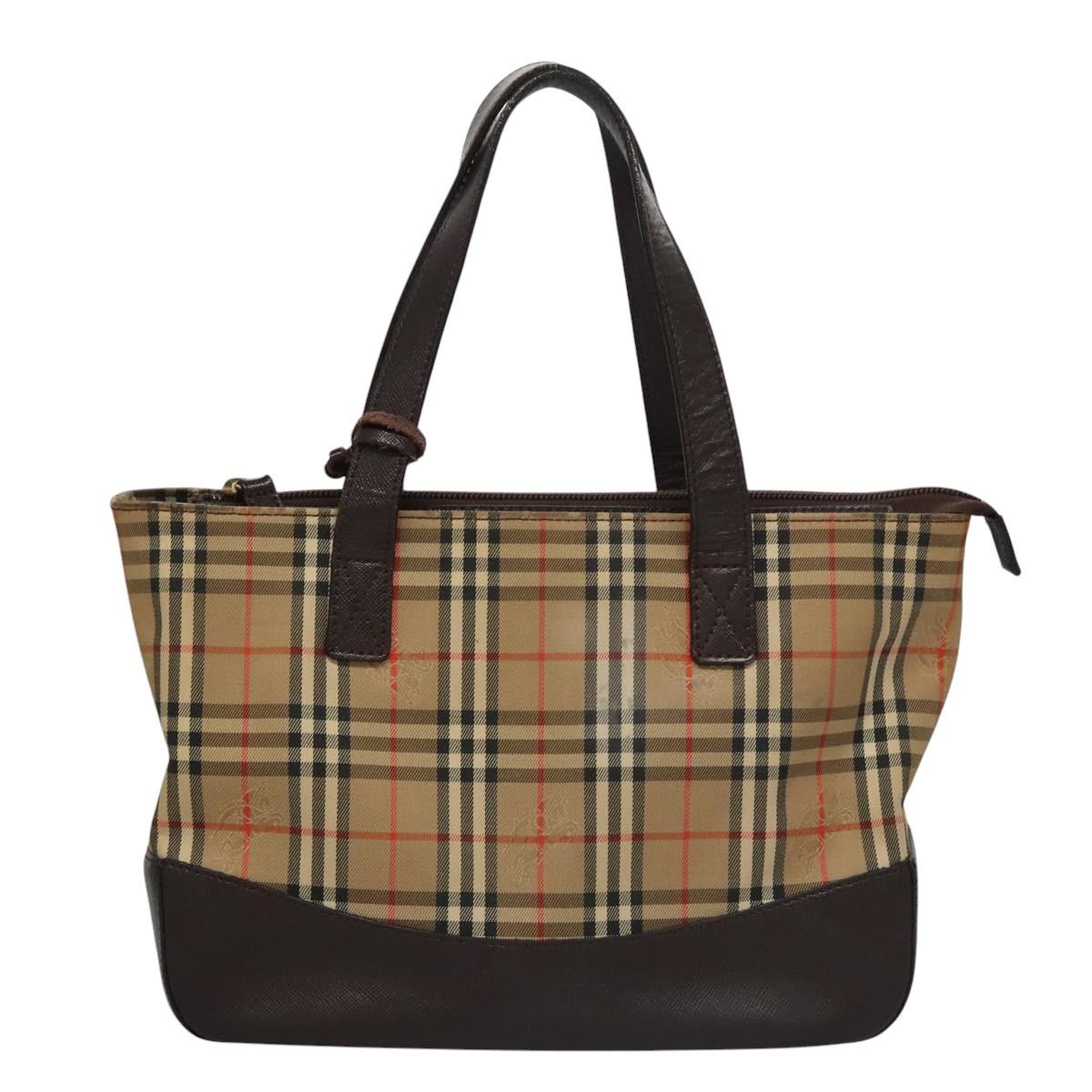 Burberry Nova Check Beige Canvas Shoulder Bag ( )