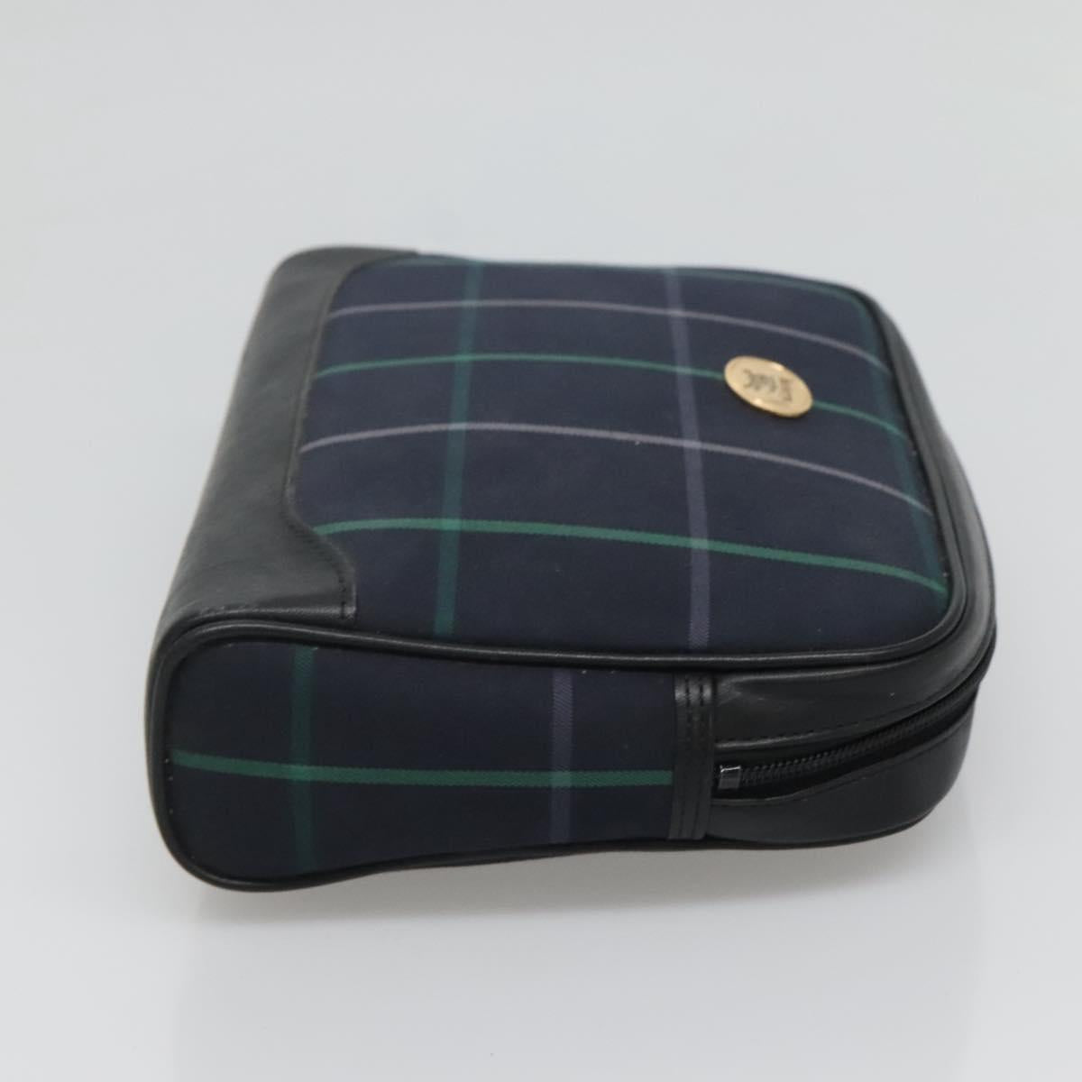 Burberry Navy Canvas Clutch Bag ( )