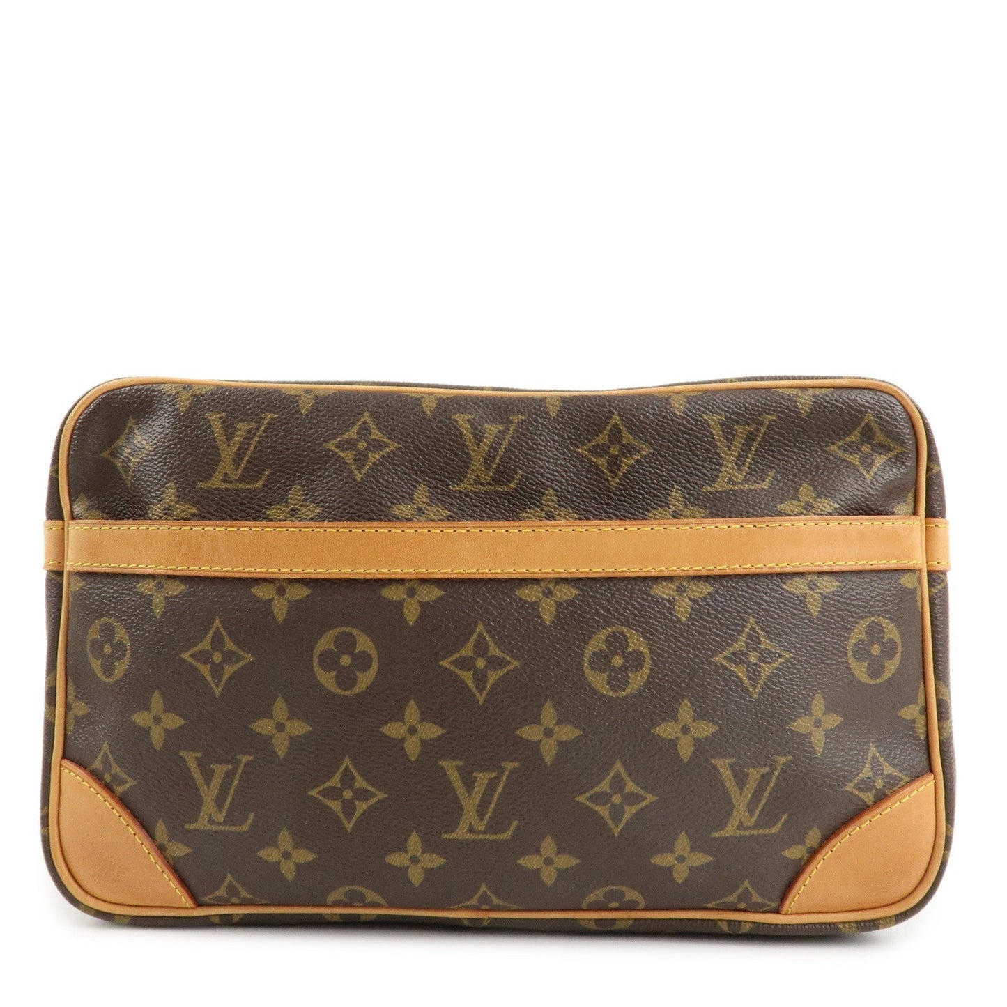 Louis Vuitton Monogram Compiegne 28 Pouch Clutch Bag Brown M51845