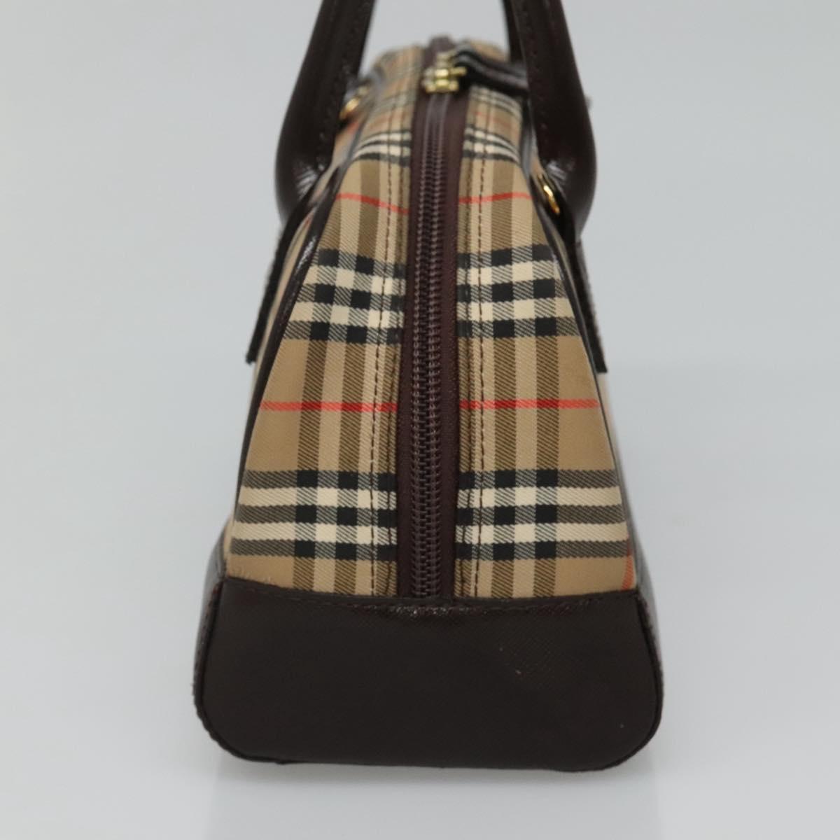 Burberry Nova Check Beige Canvas Handbag ( )