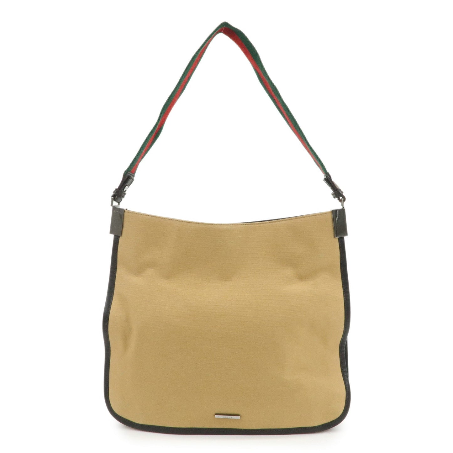 GUCCI Sherry Canvas Leather Shoulder Crossbody Bag Beige 001.4321