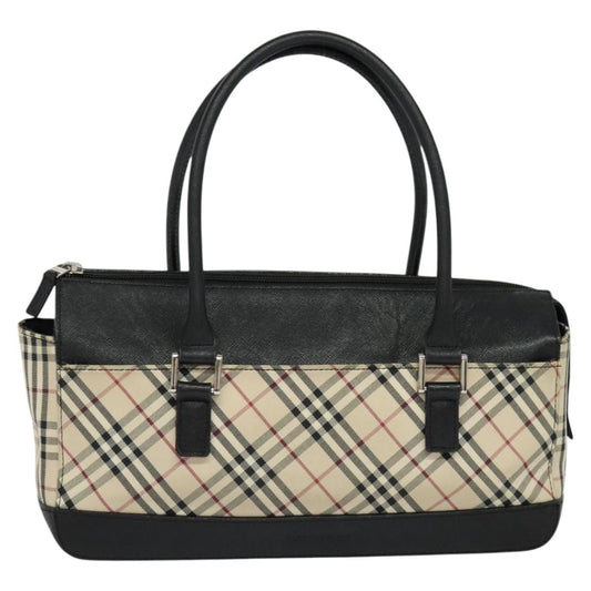 Burberry Nova Check Beige Canvas Handbag ( )
