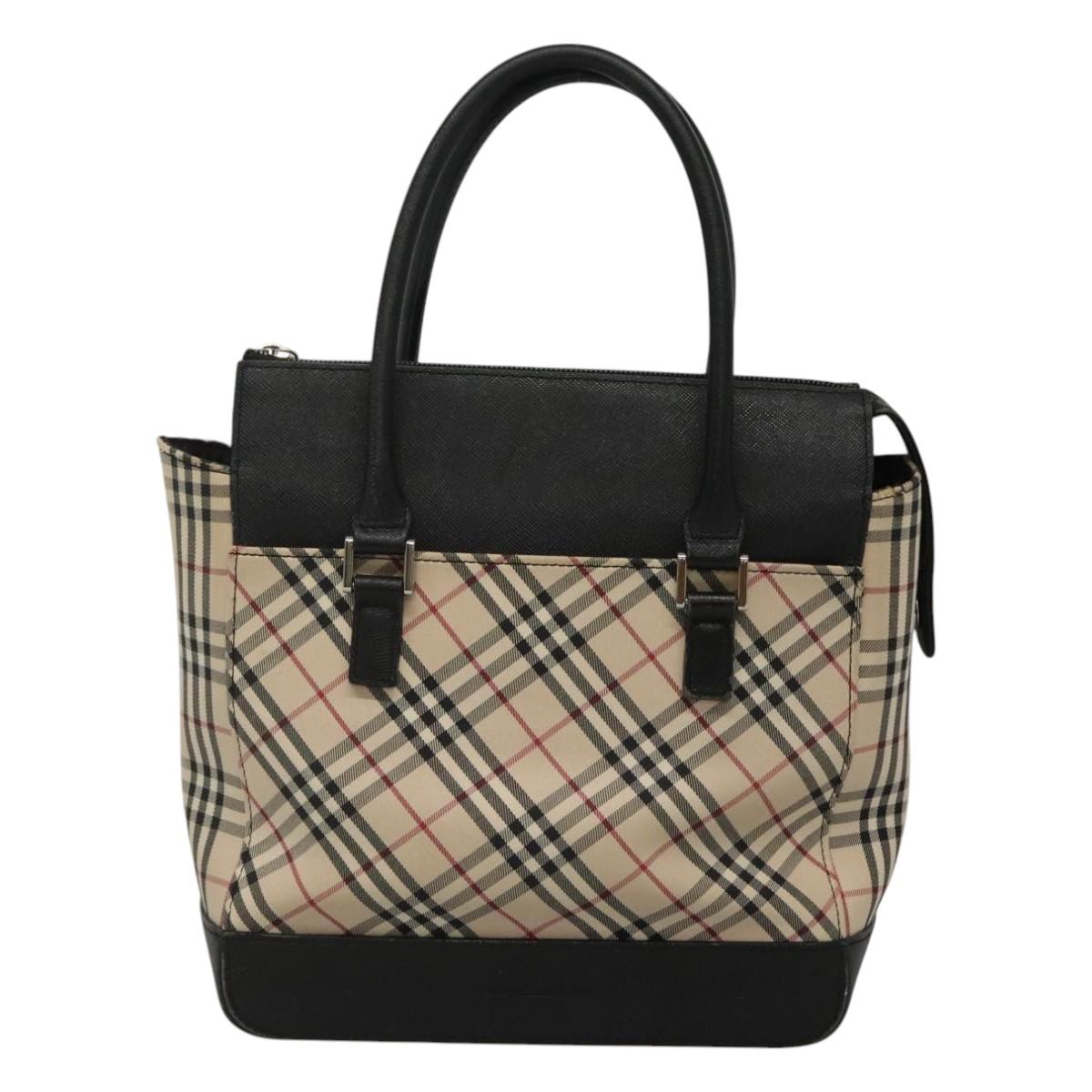 Burberry Nova Check Beige Canvas Handbag ( )